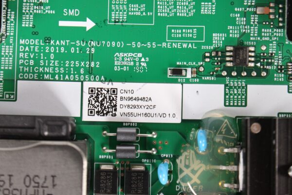 SAMSUNG UN55NU6900 LED TV BN96-49482A MAIN BOARD